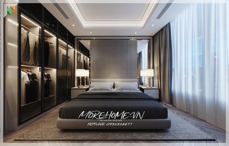 Thiết kế phòng ngủ 20m2 cho vợ chồng