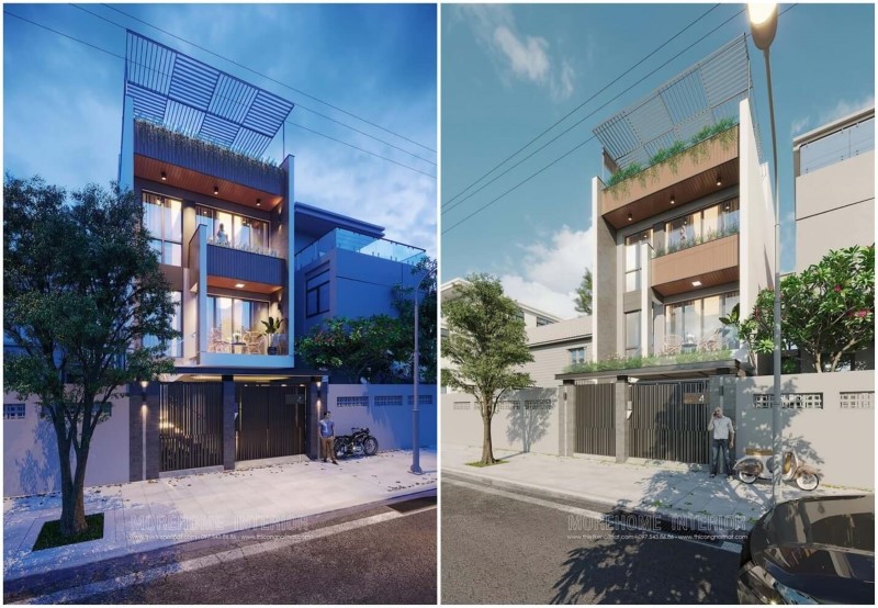 Thiết kế kiến trúc nhà ống tại Hải Phòng