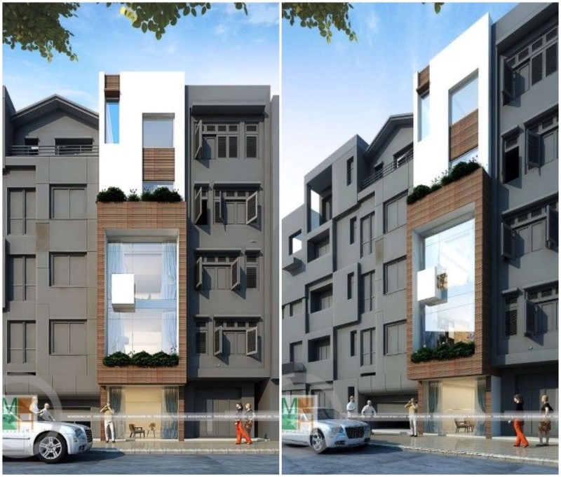 Thiết kế kiến trúc nhà ống tại Hải Phòng