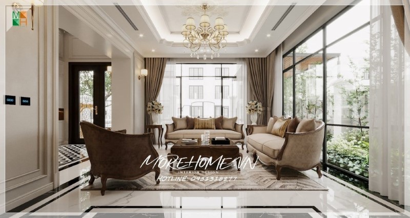 Sofa gỗ óc chó bọc da tại hải phòng