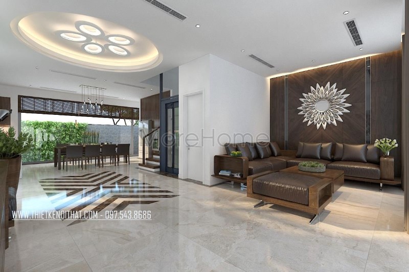 Sofa gỗ óc chó bọc da tại hải phòng