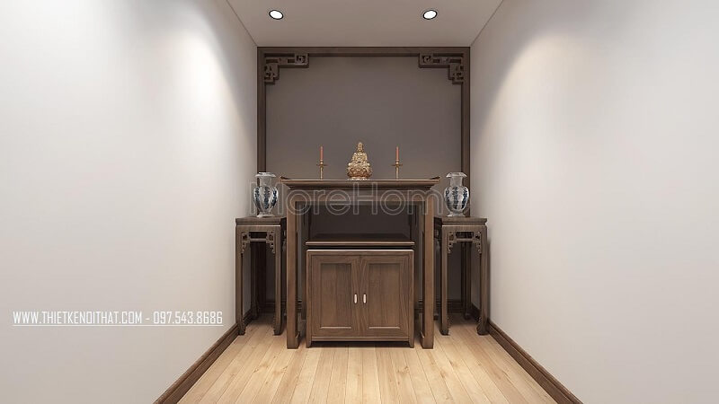 bàn thờ gỗ sồi