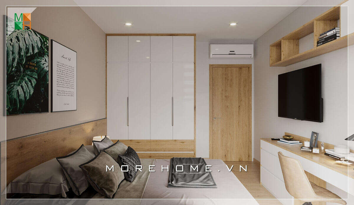 tủ quần áo 4 buồng gỗ công nghiệp