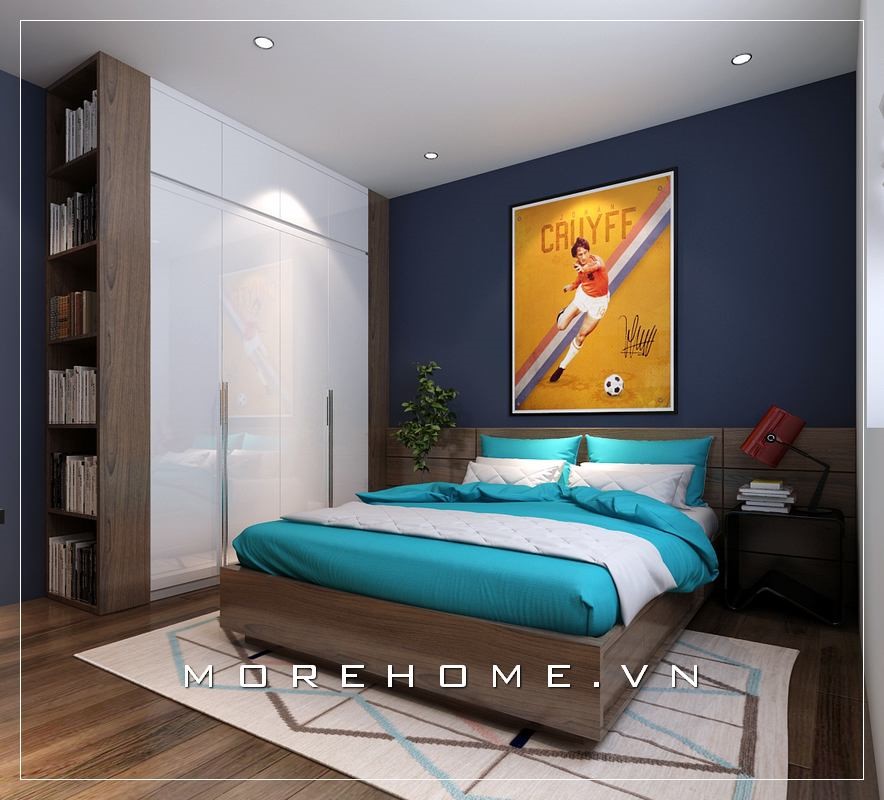 tủ quần áo 4 buồng gỗ công nghiệp