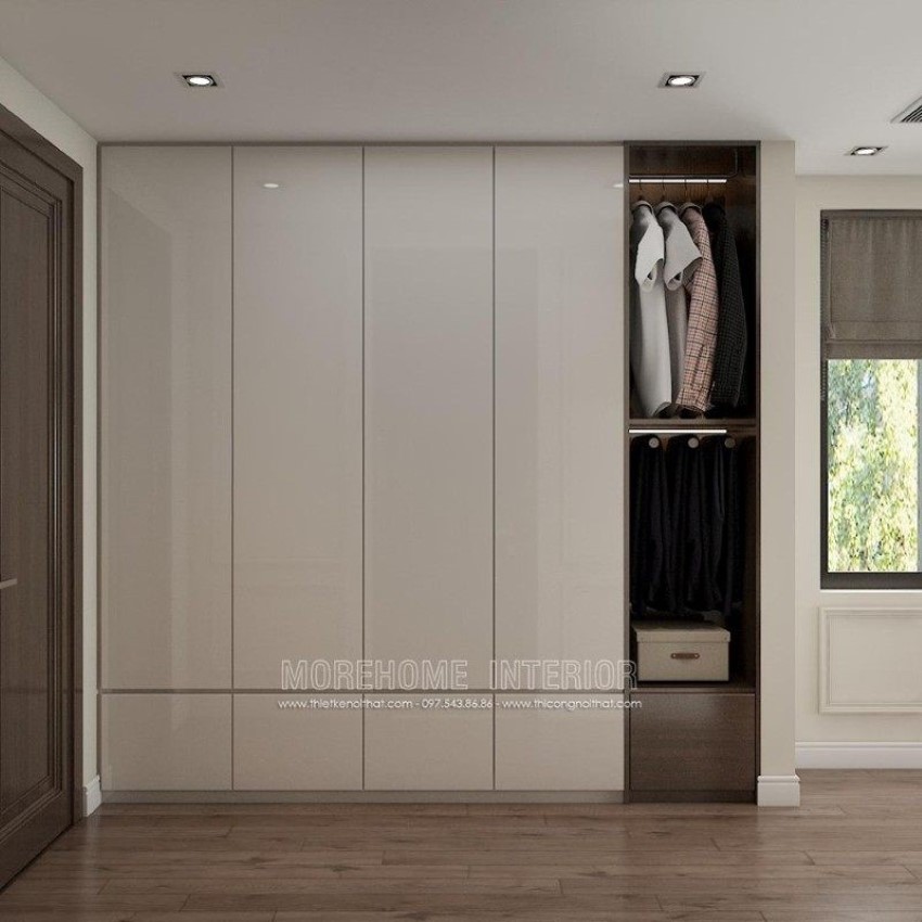 tủ quần áo gỗ công nghiệp 5 cánh