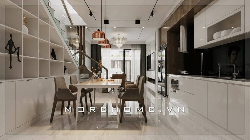 Thiết kế nội thất nhà liền kề PG An Đồng Hải Phòng