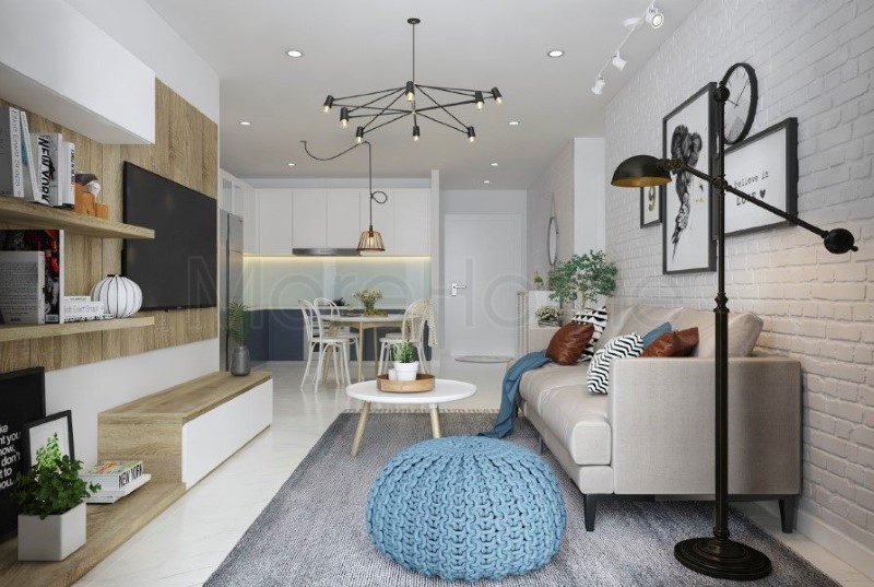 Thiết kế nội thất căn hộ 2 phòng ngủ