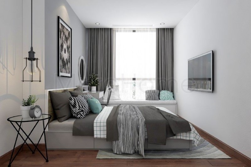 Thiết kế nội thất căn hộ 2 phòng ngủ
