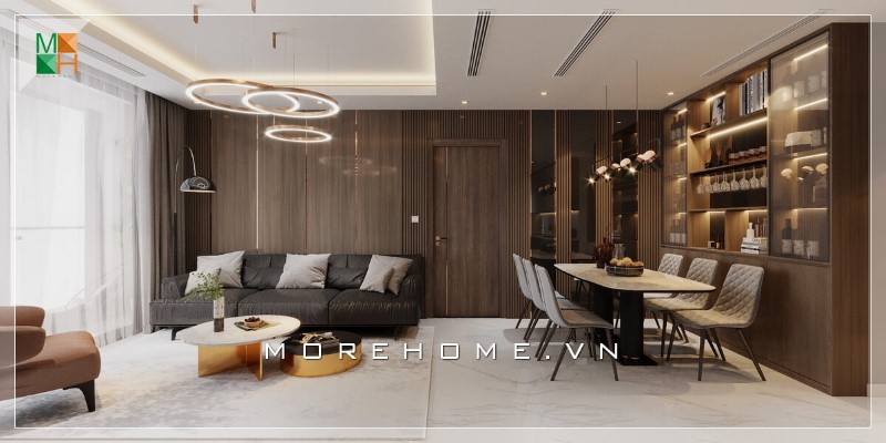 Thiết kế nội thất căn hộ 2 phòng ngủ