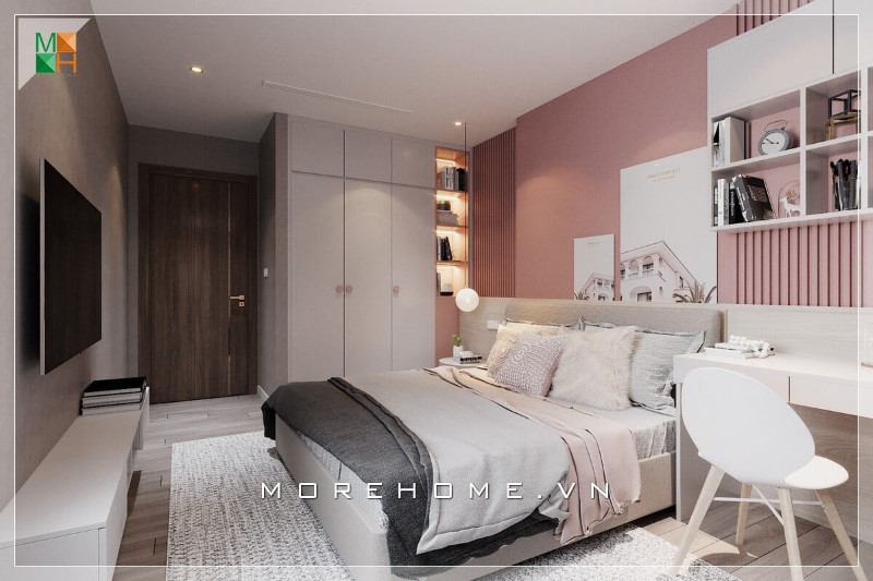 Thiết kế nội thất căn hộ 2 phòng ngủ