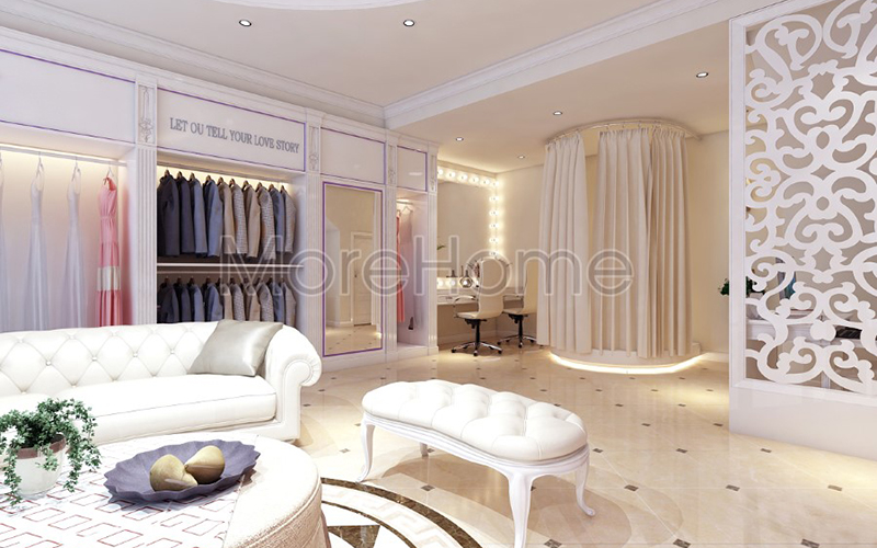 Thiết kế nội thất showroom ảnh viện áo cưới thật bắt mắt