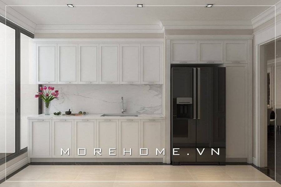 Tủ bếp gỗ tự nhiên