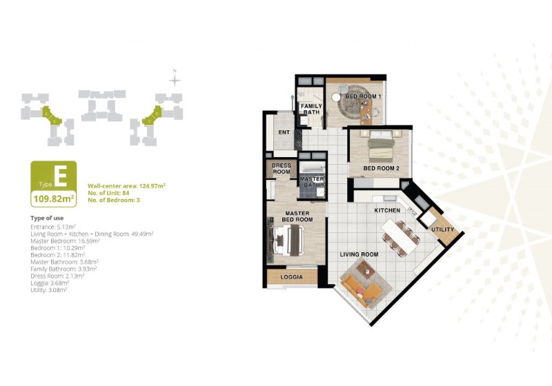 Thiết kế nội thất chung cư 3 phòng ngủ