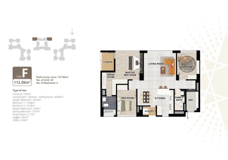 Thiết kế nội thất chung cư 3 phòng ngủ