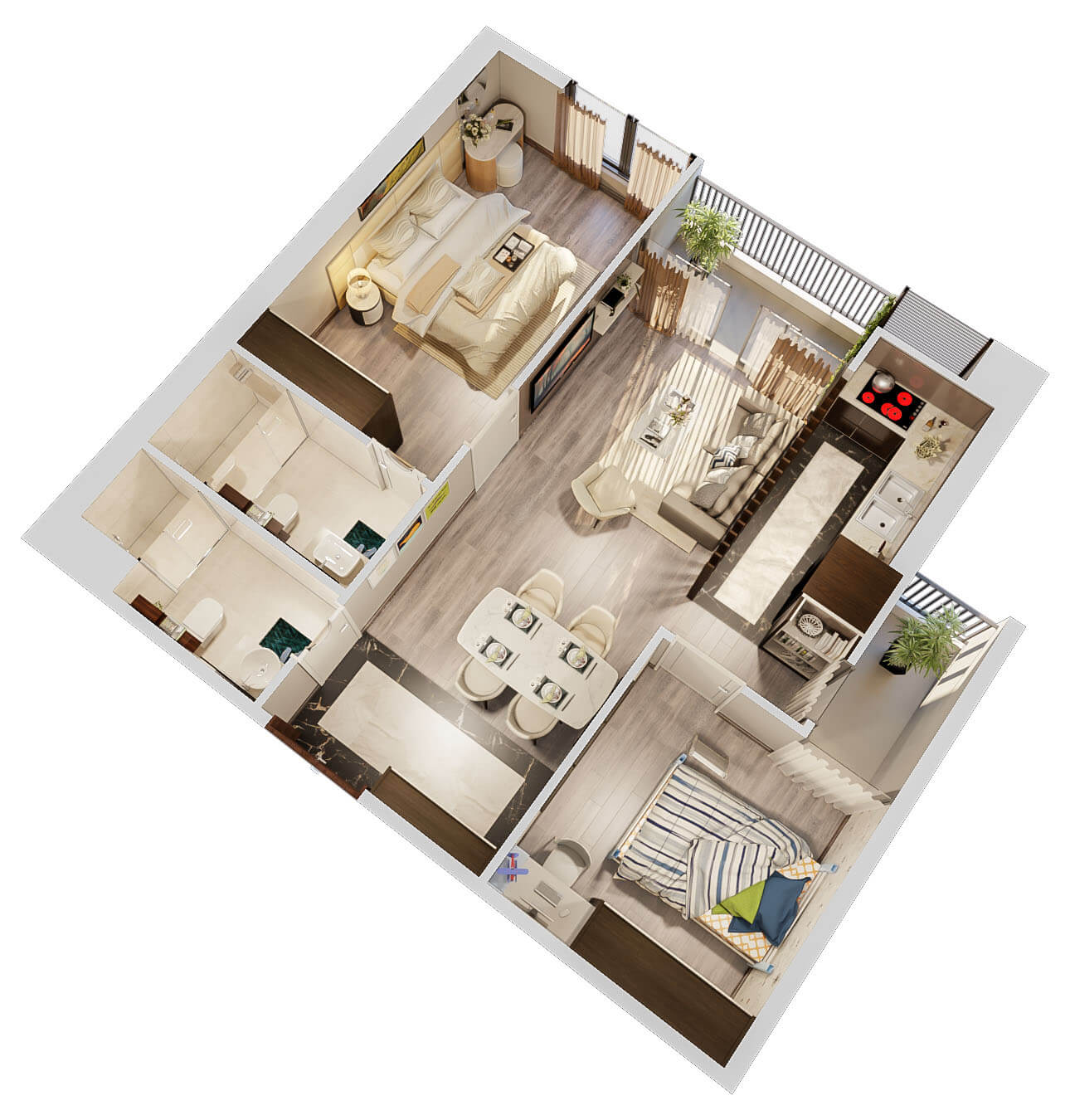 Thiết kế nội thất căn hộ chung cư Imperia Sky Garden Thiết kế nội thất căn hộ chung cư Imperia Sky Garden