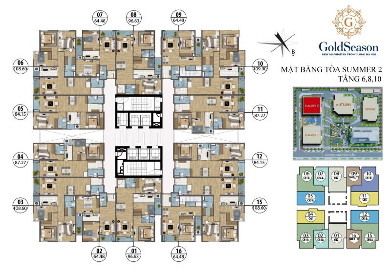 Mặt bằng dự án căn hộ chung cư cao cấp Goldseason 47 Nguyễn Tuân Mặt bằng dự án căn hộ chung cư Goldseason 47 Nguyễn Tuân