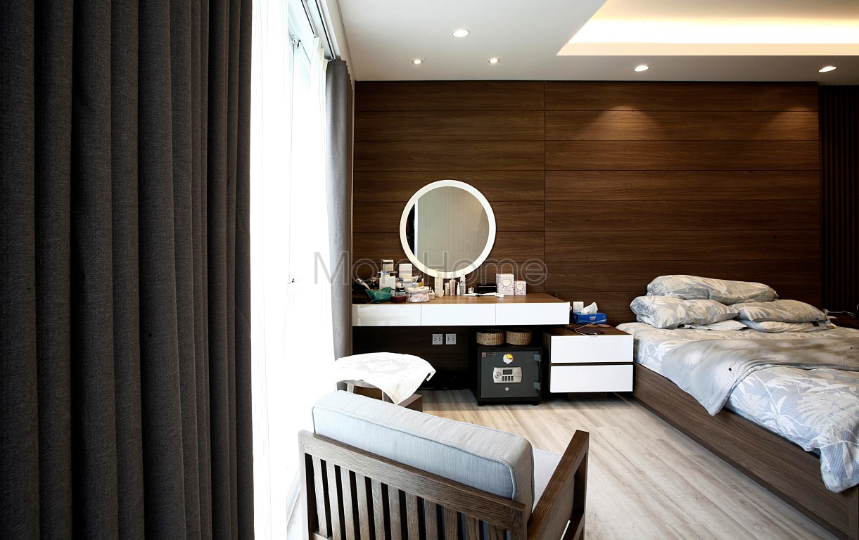 Thi công nội thất phòng ngủ gỗ công nghiệp MDF dán Laminate
