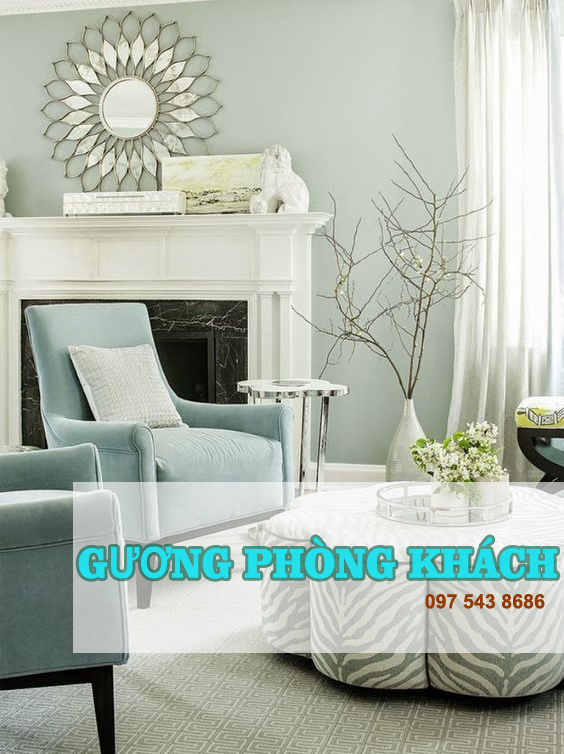 gương trang trí phòng khách