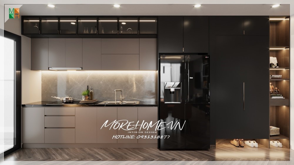 Morehome nhận sản xuất tủ bếp gỗ công nghiệp