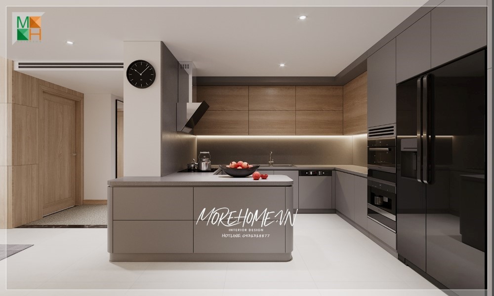Morehome nhận sản xuất tủ bếp gỗ công nghiệp