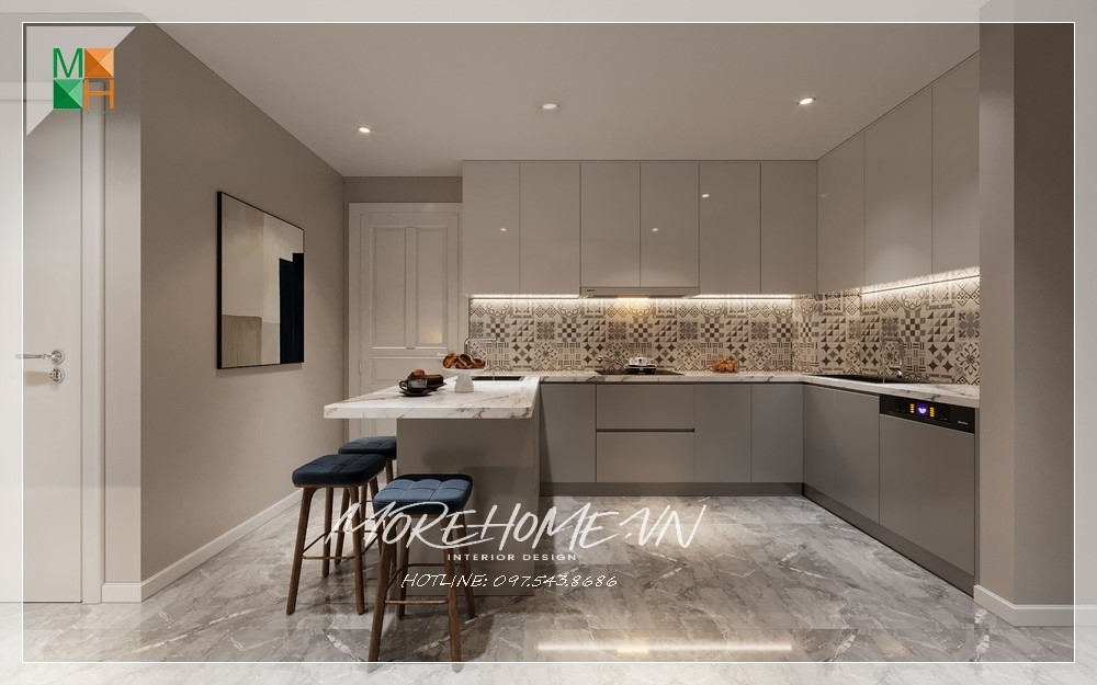 Morehome nhận sản xuất tủ bếp gỗ công nghiệp