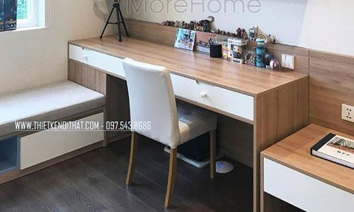 Bộ bàn học gỗ công nghiệp