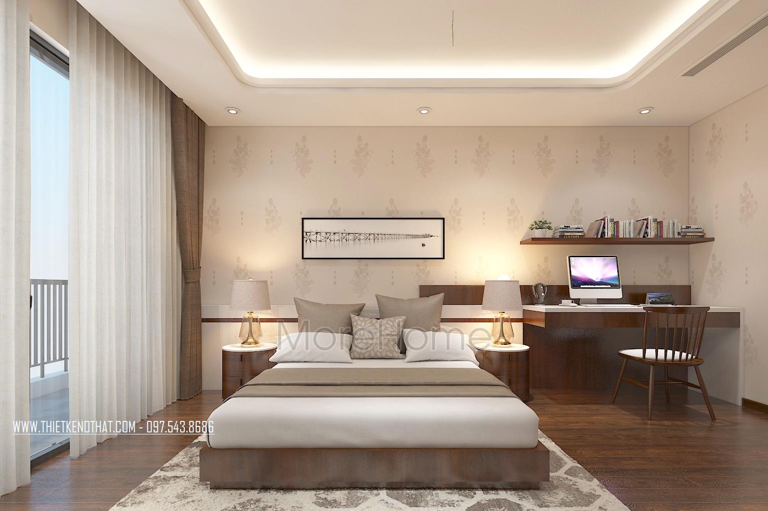 Các mẫu kệ trang trí gỗ óc chó đẳng cấp