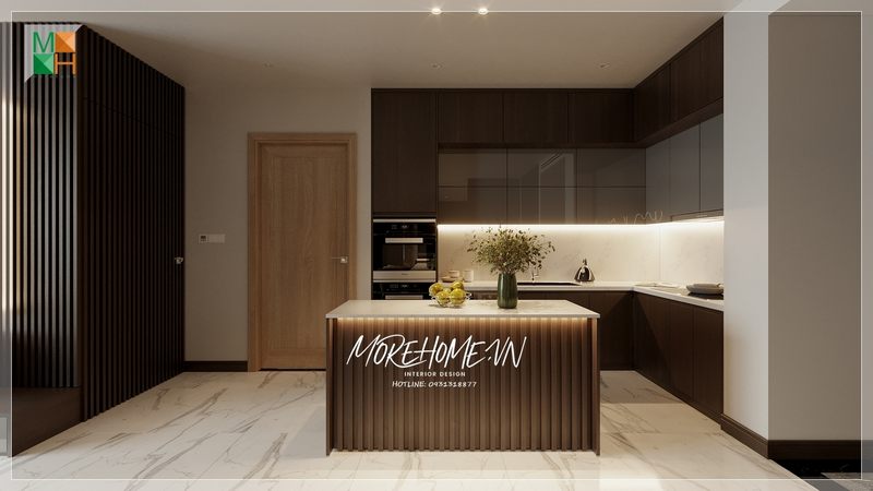Morehome nhận sản xuất tủ bếp gỗ công nghiệp