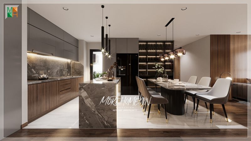 Morehome nhận sản xuất tủ bếp gỗ công nghiệp