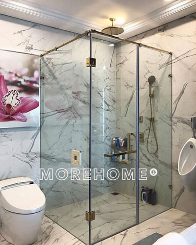 Thi công vách tắm kính