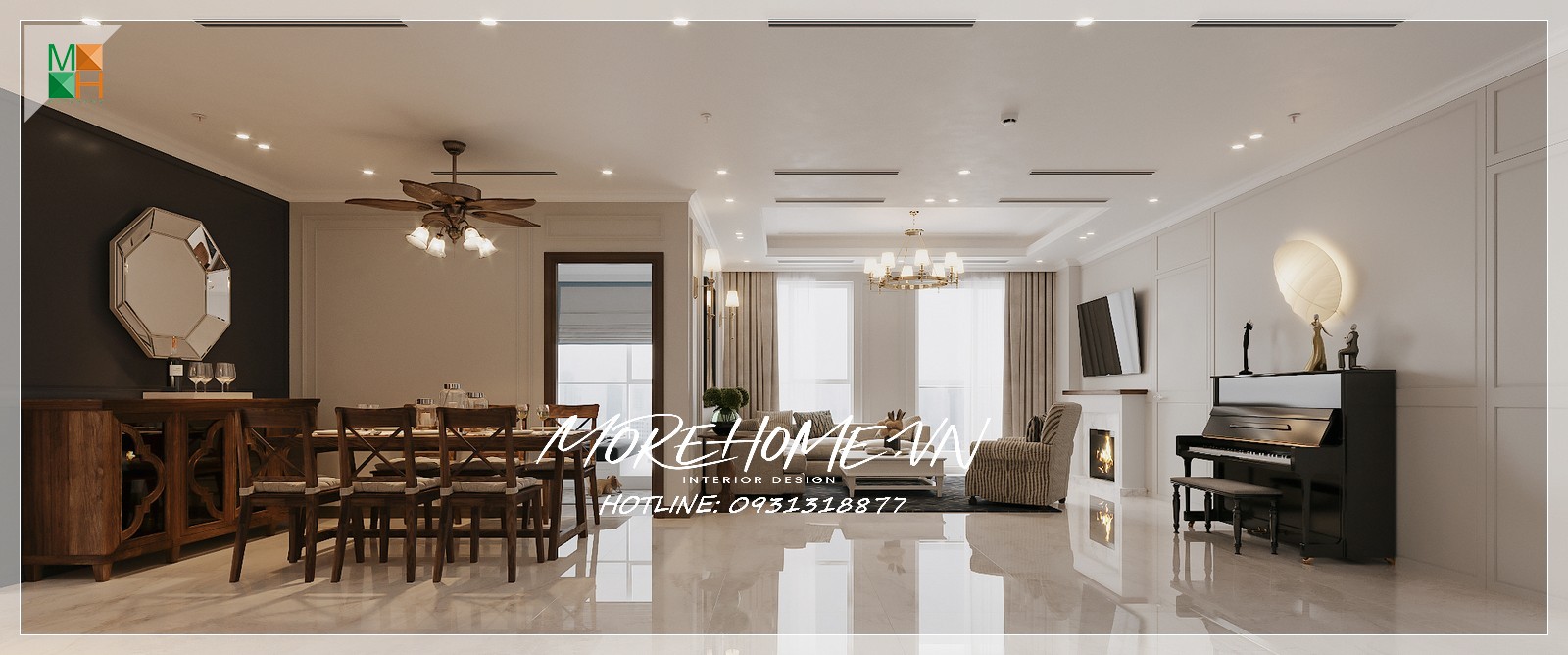 Thiết kế thi công nội thất Đan Phượng Thiết kế thi công nội thất tại Đan Phượng
