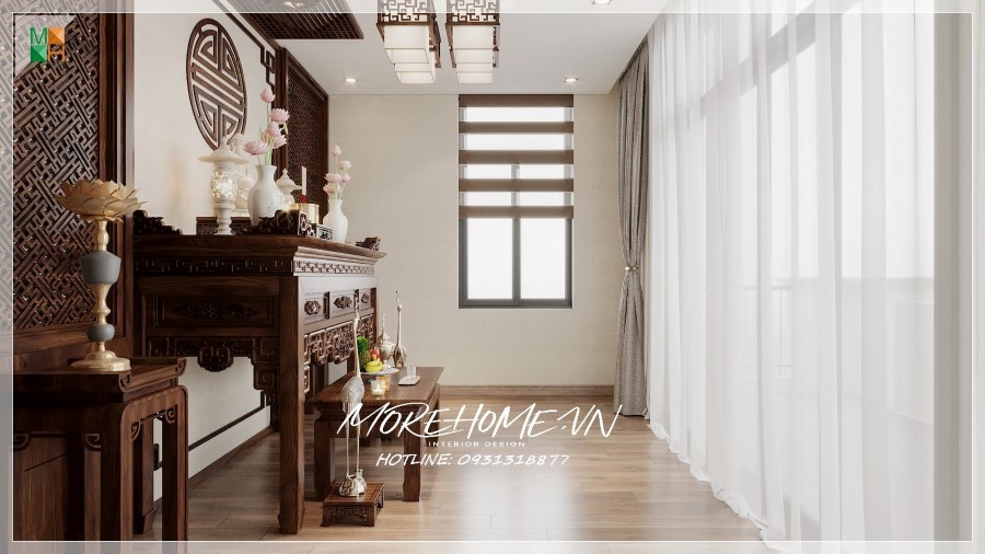 Thiết kế phòng thờ đẹp