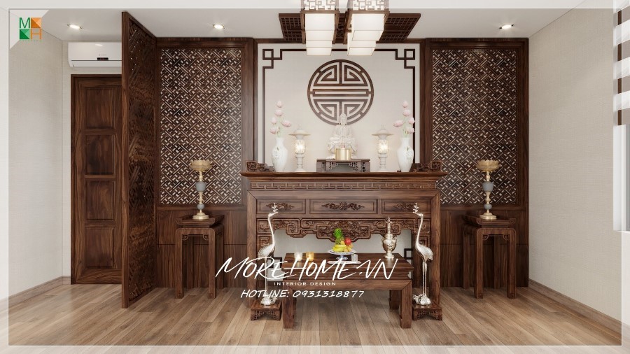 Thiết kế phòng thờ đẹp