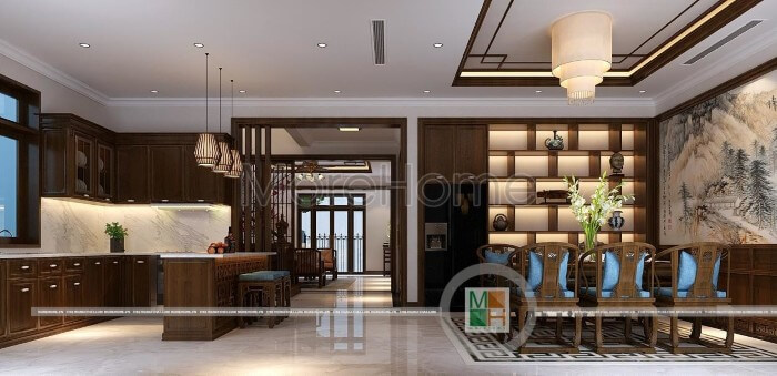 thiết kế phòng ăn và bếp