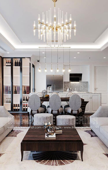 Thiết kế nội thất chung cư Hinode city 3 phòng ngủ