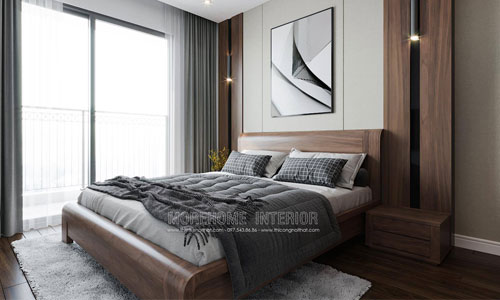 Nội thất phòng ngủ gỗ óc chó