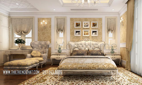 Nội thất phòng ngủ tân cổ điển