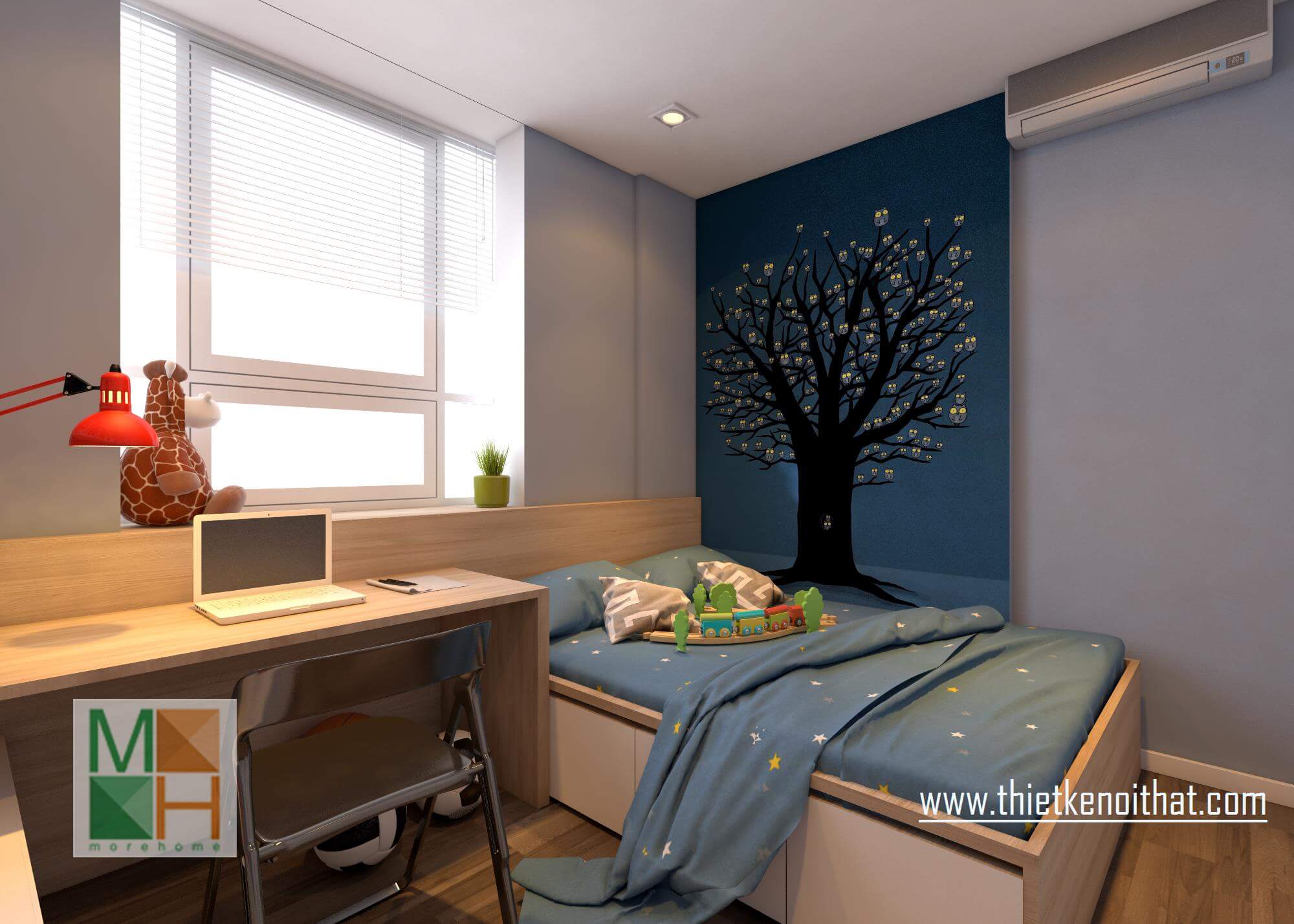 Thiết kế nội thất phòng ngủ trẻ em