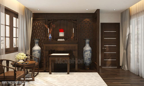 Thiết kế phòng thờ đẹp