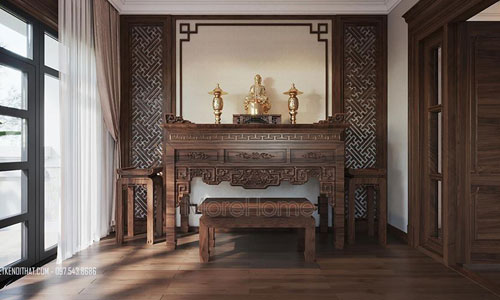Thiết kế phòng thờ đẹp