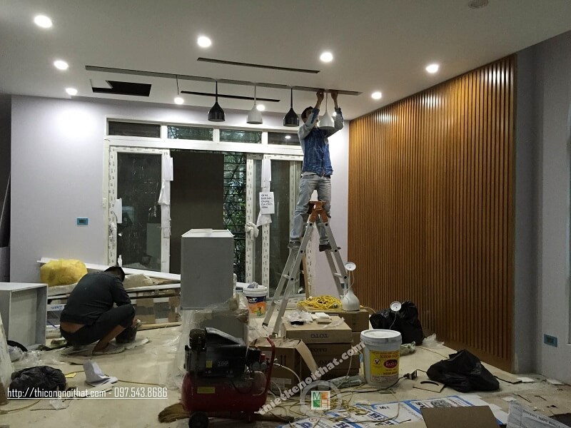 Thi công trần thạch cao