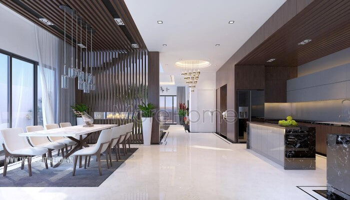 thiết kế phòng ăn và bếp