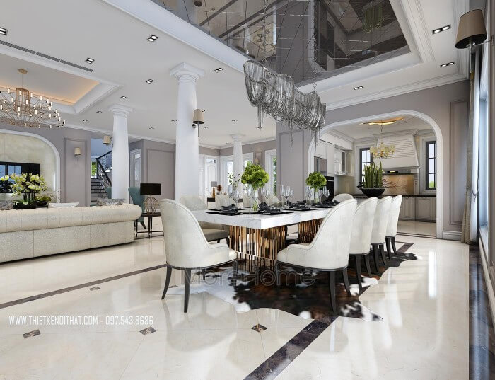 thiết kế phòng ăn và bếp