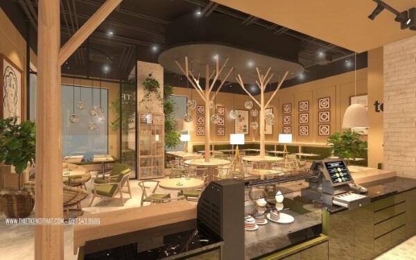 Thiết kế nội thất quán cafe Thiết kế nội thất quán cafe