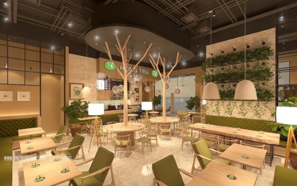 Thiết kế nội thất quán cafe Thiết kế nội thất quán cafe