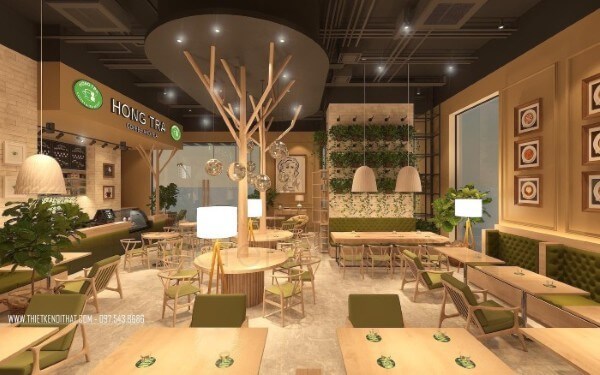 Thiết kế nội thất quán cafe Thiết kế nội thất quán cafe