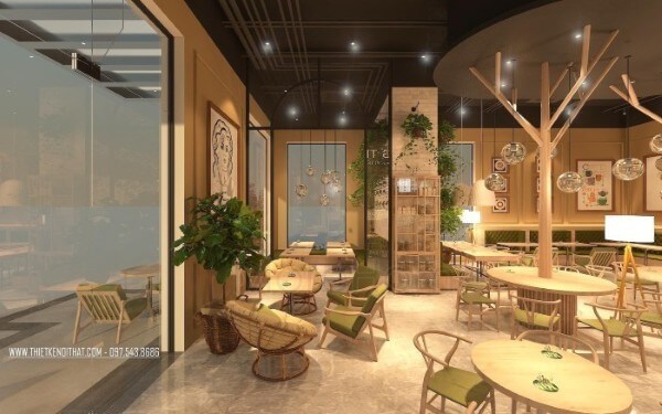 Thiết kế nội thất quán cafe Thiết kế nội thất quán cafe