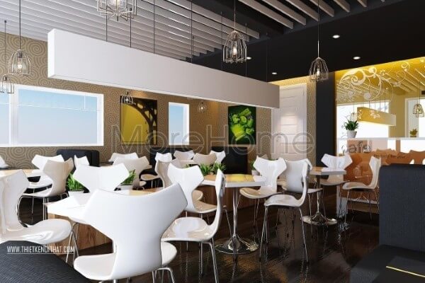 Thiết kế nội thất quán cafe Thiết kế nội thất quán cafe