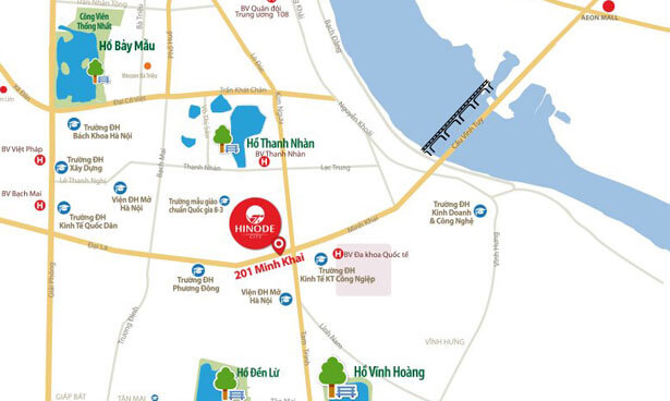 Vị trí chung cư hinode city